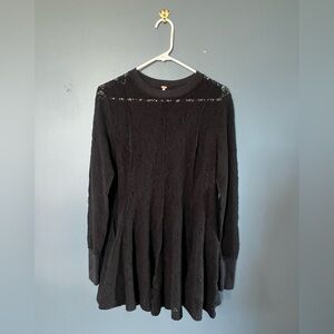 Free People Black Skater Dress